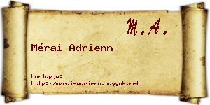 Mérai Adrienn névjegykártya